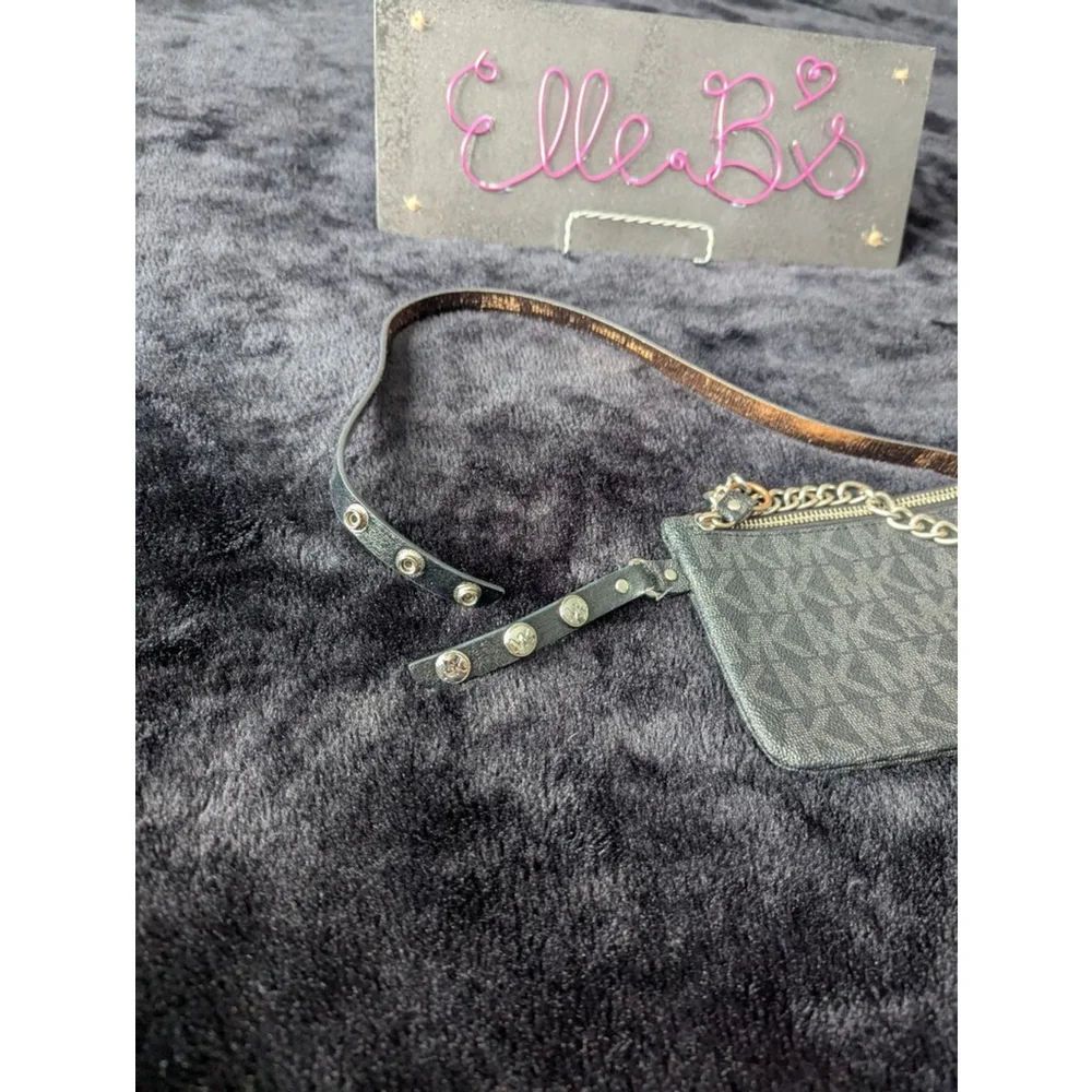 GUC MK Michael Kors Black Gray Belt Bag